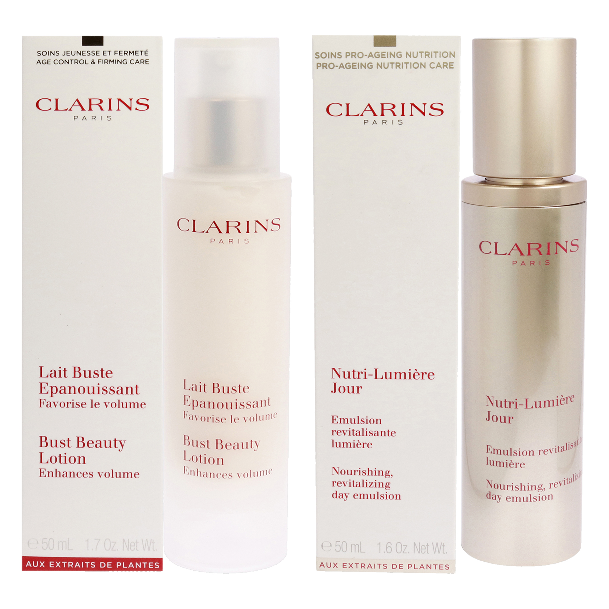 Foto 2 pulgar | Kit De Loción Antienvejecimiento Clarins Bust Beauty Para Mujer, 2 Unidades - Venta Internacional.