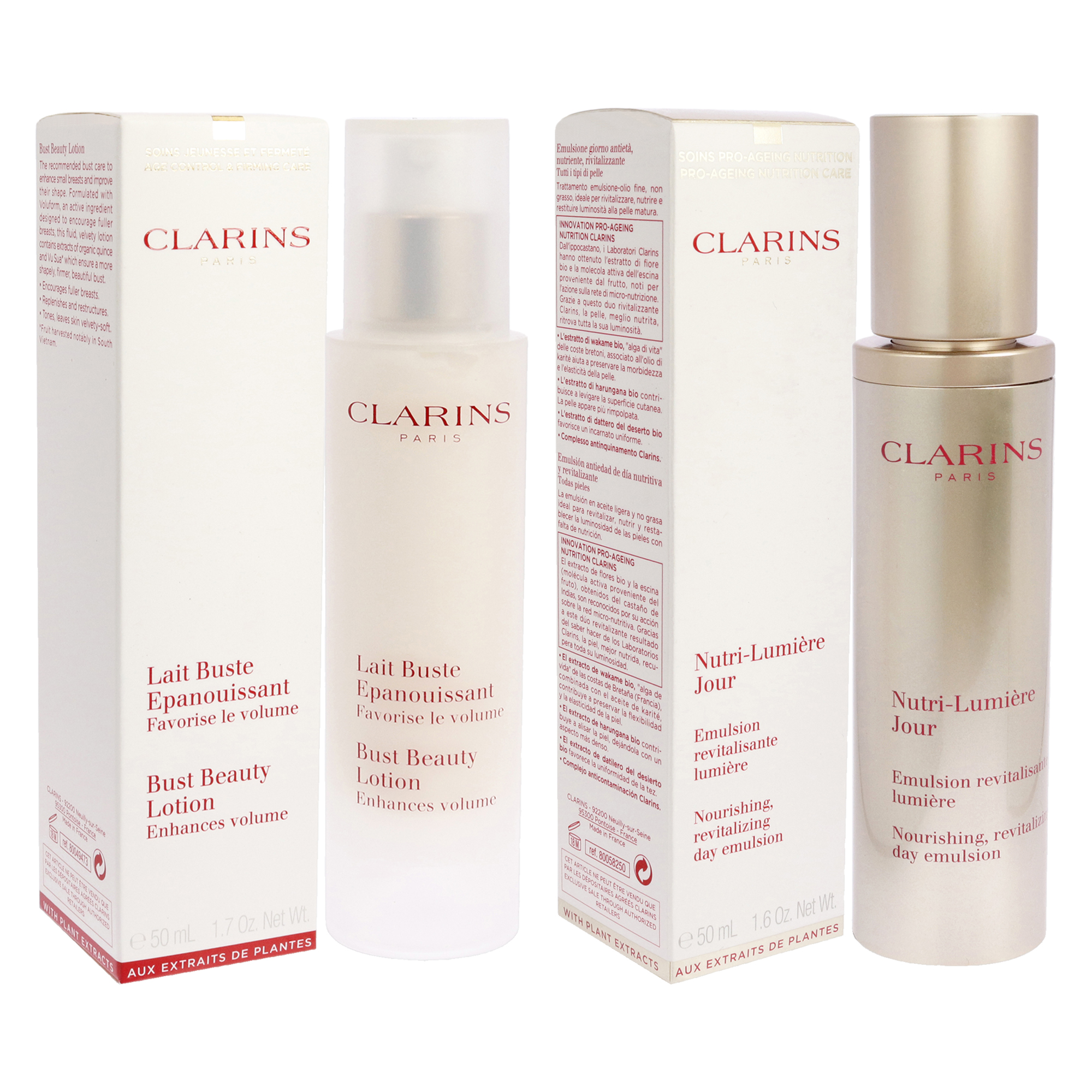 Foto 4 pulgar | Kit De Loción Antienvejecimiento Clarins Bust Beauty Para Mujer, 2 Unidades - Venta Internacional.