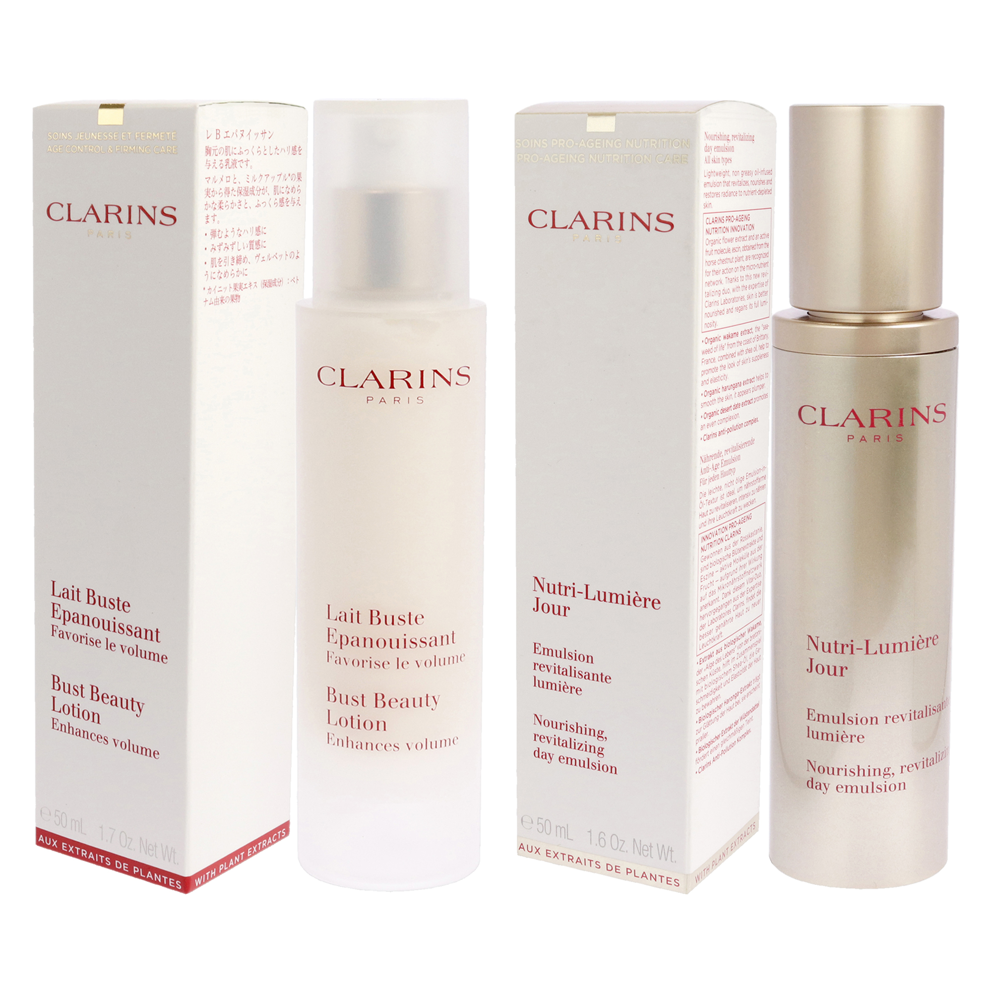 Foto 5 pulgar | Kit De Loción Antienvejecimiento Clarins Bust Beauty Para Mujer, 2 Unidades - Venta Internacional.