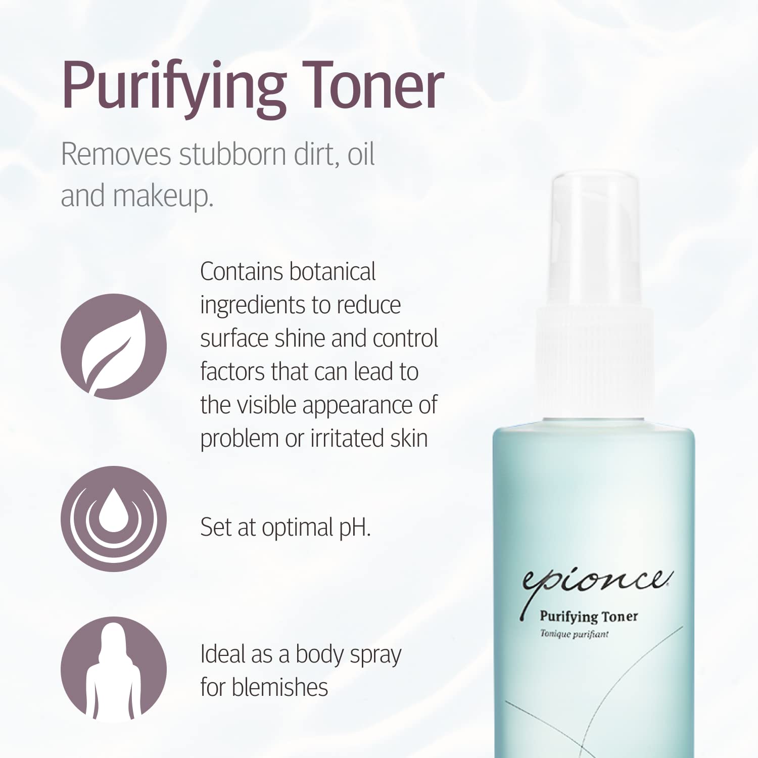Foto 3 pulgar | Limpiador Facial Purificante Y Desmaquillante Toner Epionce - Venta Internacional.