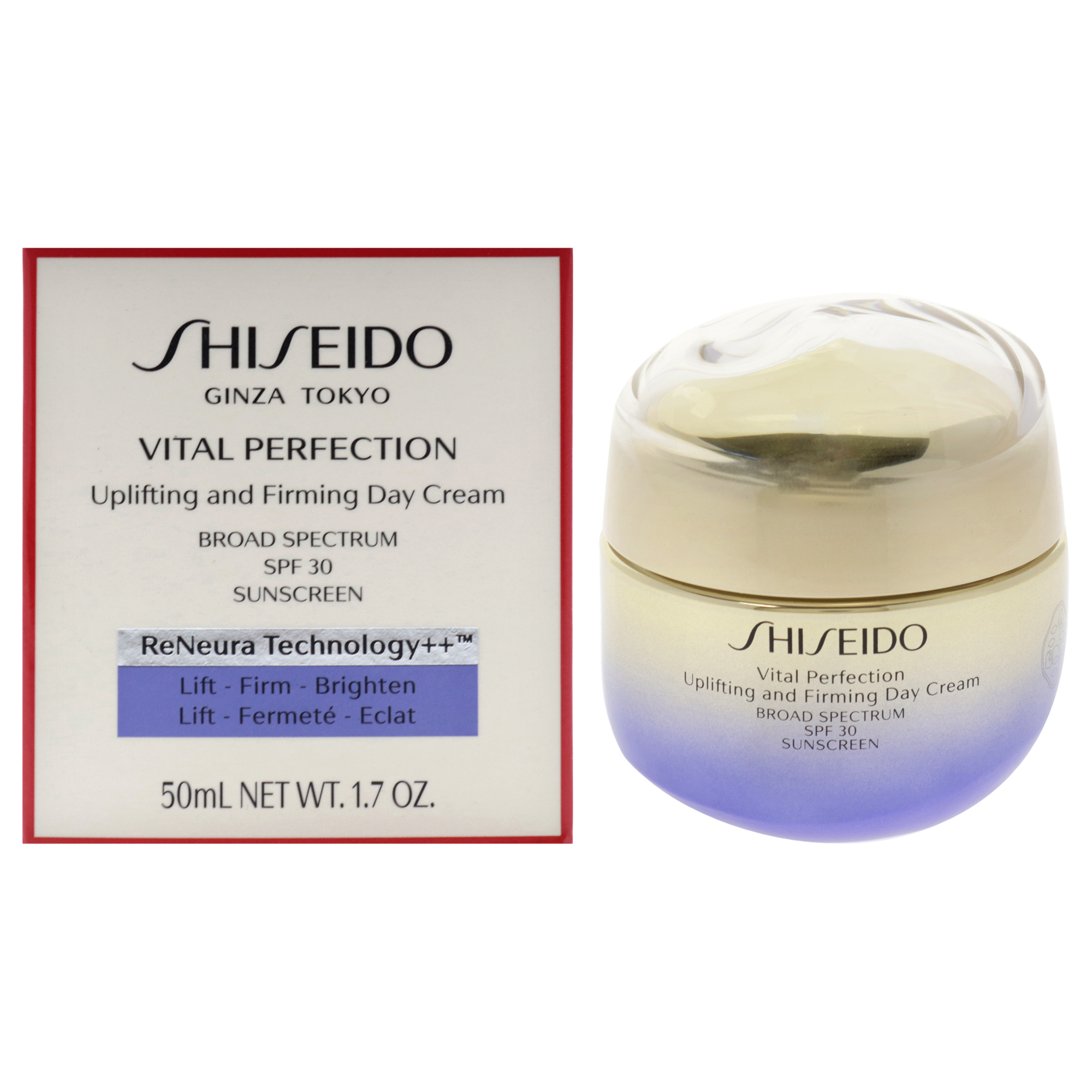 Crema De Protección Solar Shiseido Vital Spf 30 Para Mujer 50 Ml - Venta Internacional.