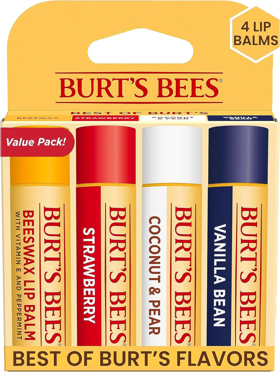 Foto 2 pulgar | Paquete de Bálsamo Labial Burt's Bees Cera de Abejas Fresa Coco y Pera - Venta Internacional