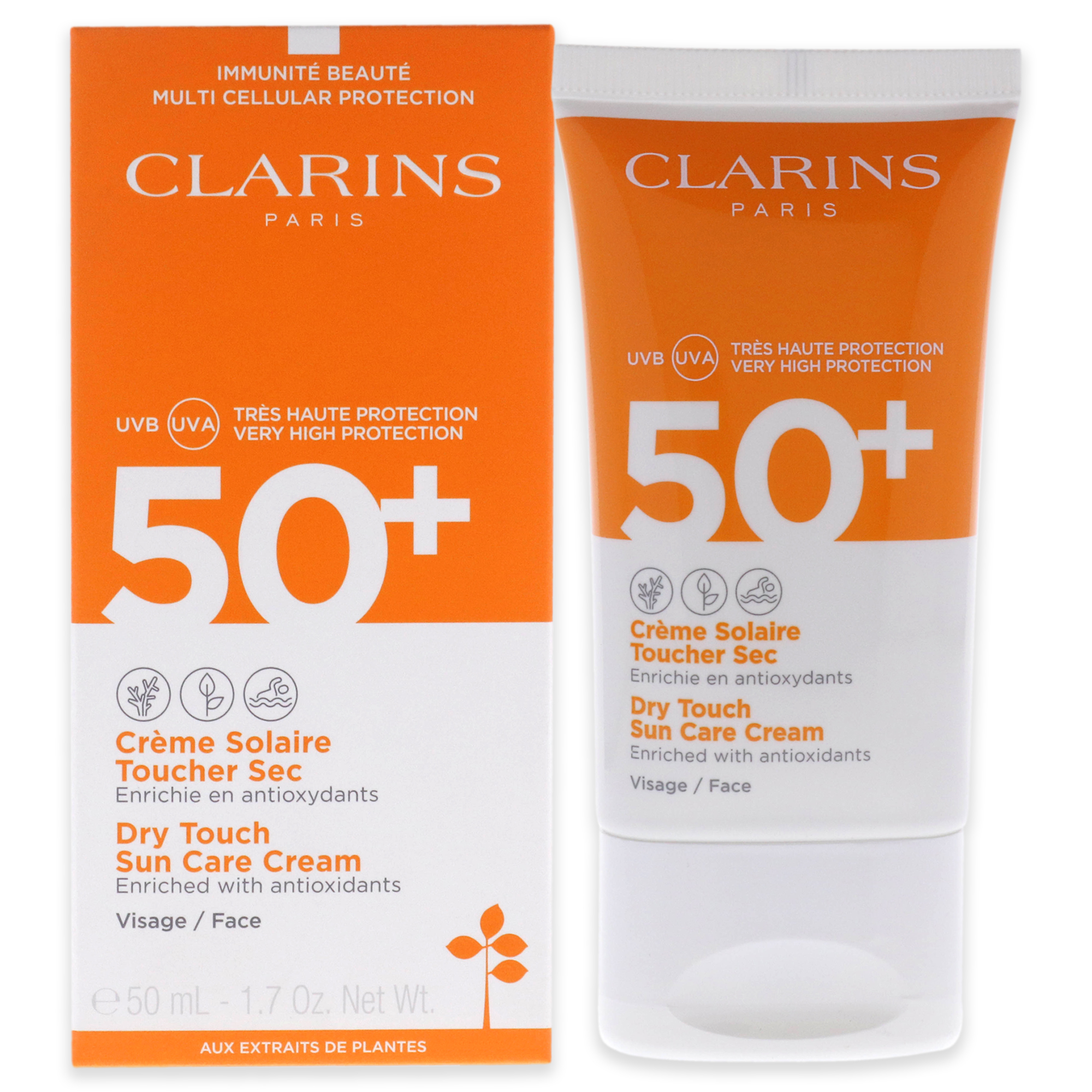 Foto 3 pulgar | Crema de Protección Solar Clarins Dry Touch Spf 50 ml Unisex - Venta Internacional