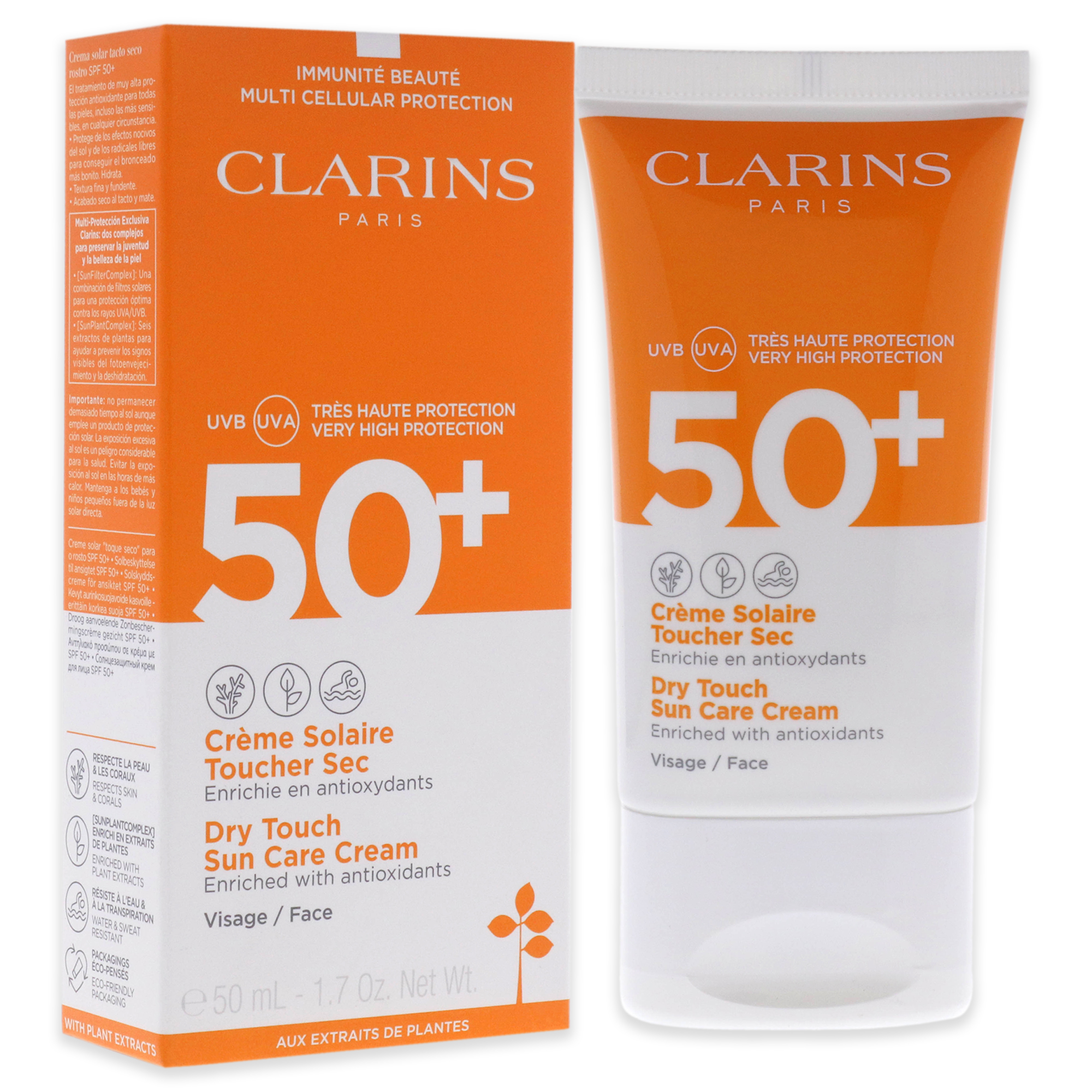 Foto 4 pulgar | Crema de Protección Solar Clarins Dry Touch Spf 50 ml Unisex - Venta Internacional