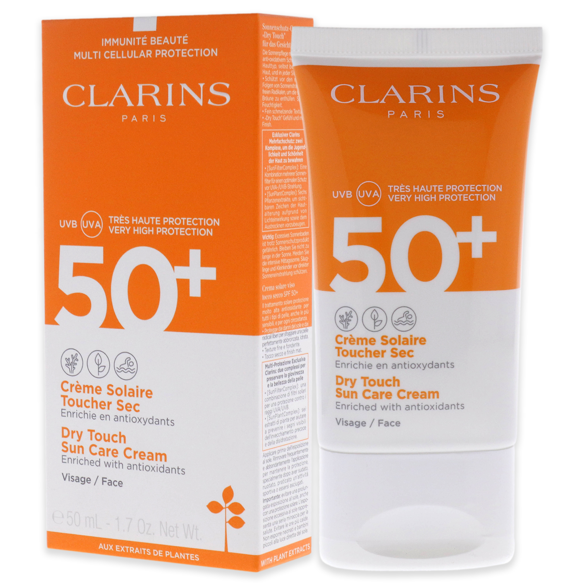 Foto 5 pulgar | Crema de Protección Solar Clarins Dry Touch Spf 50 ml Unisex - Venta Internacional