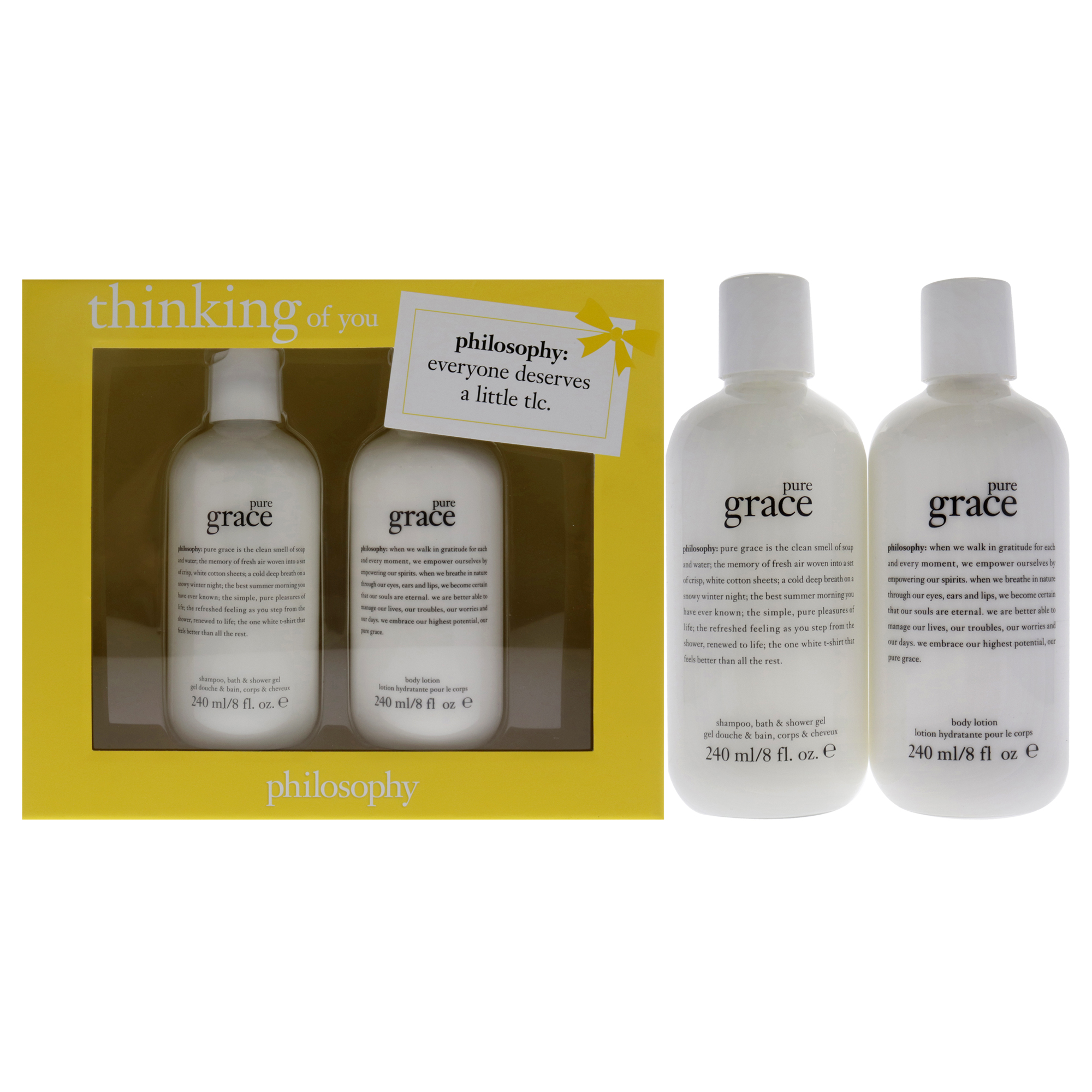 Foto 2 pulgar | Set Thinking Of You De Soap Philosophy Pure Grace, 240 Ml, 2 Unidades - Venta Internacional.