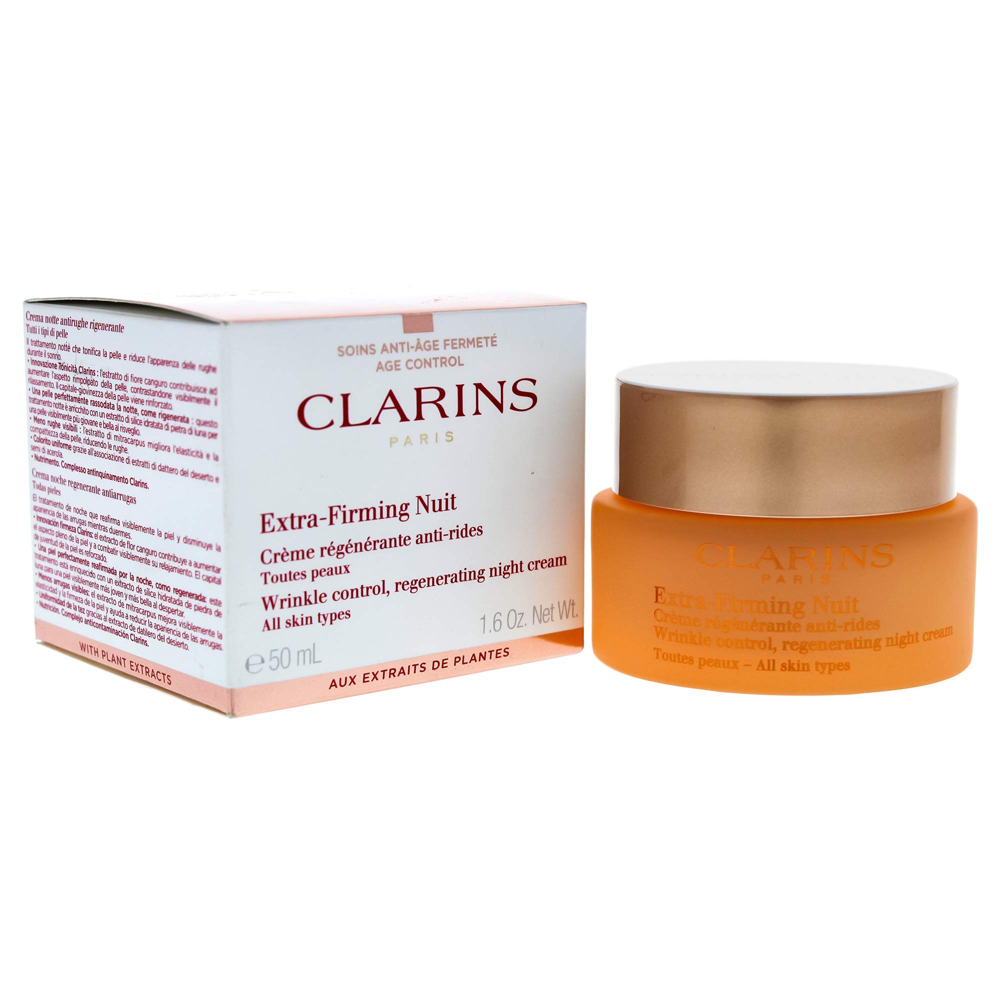 Foto 2 pulgar | Crema De Noche Clarins Extra Firming 50 Ml Para Todo Tipo De Piel - Venta Internacional.