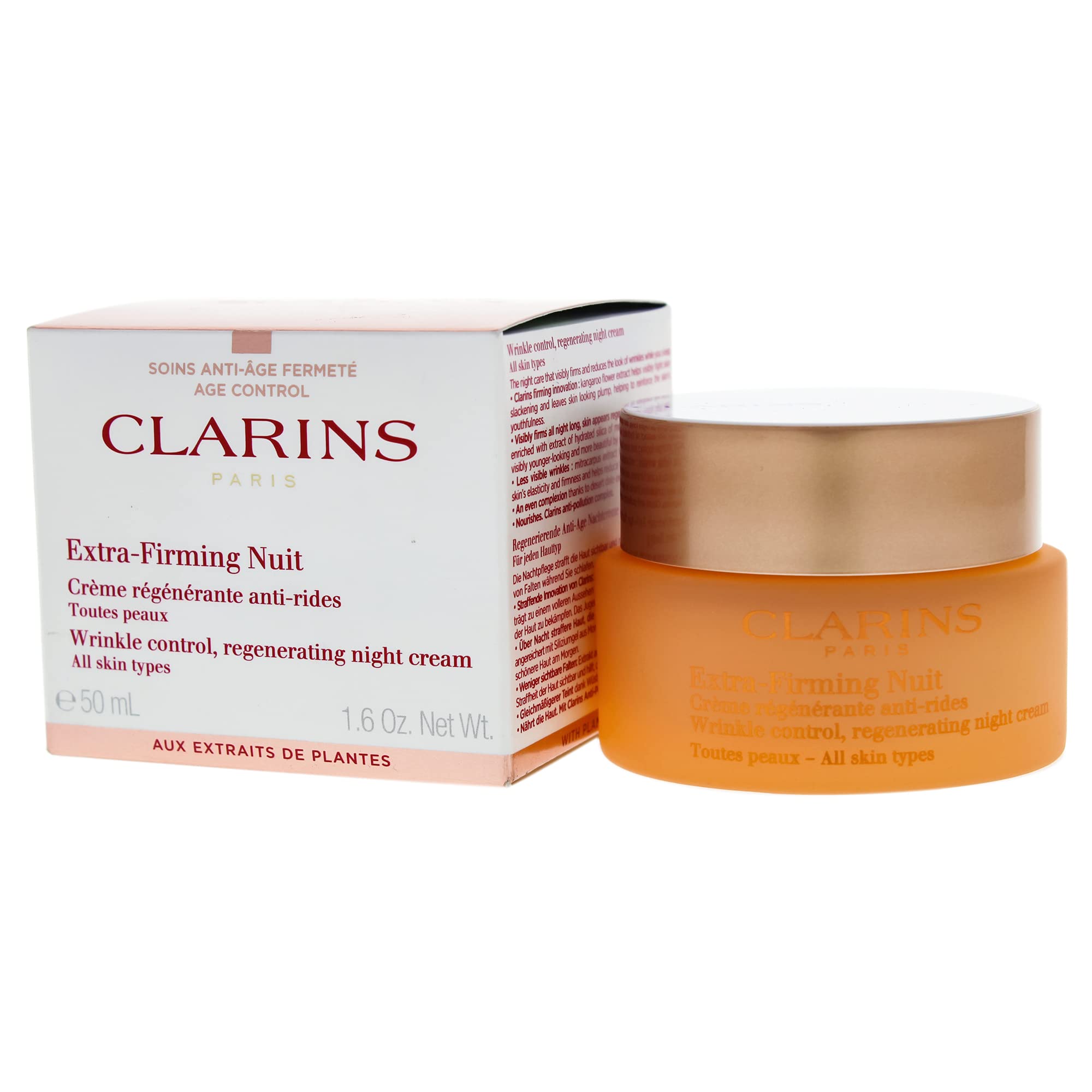 Foto 4 pulgar | Crema De Noche Clarins Extra Firming 50 Ml Para Todo Tipo De Piel - Venta Internacional.