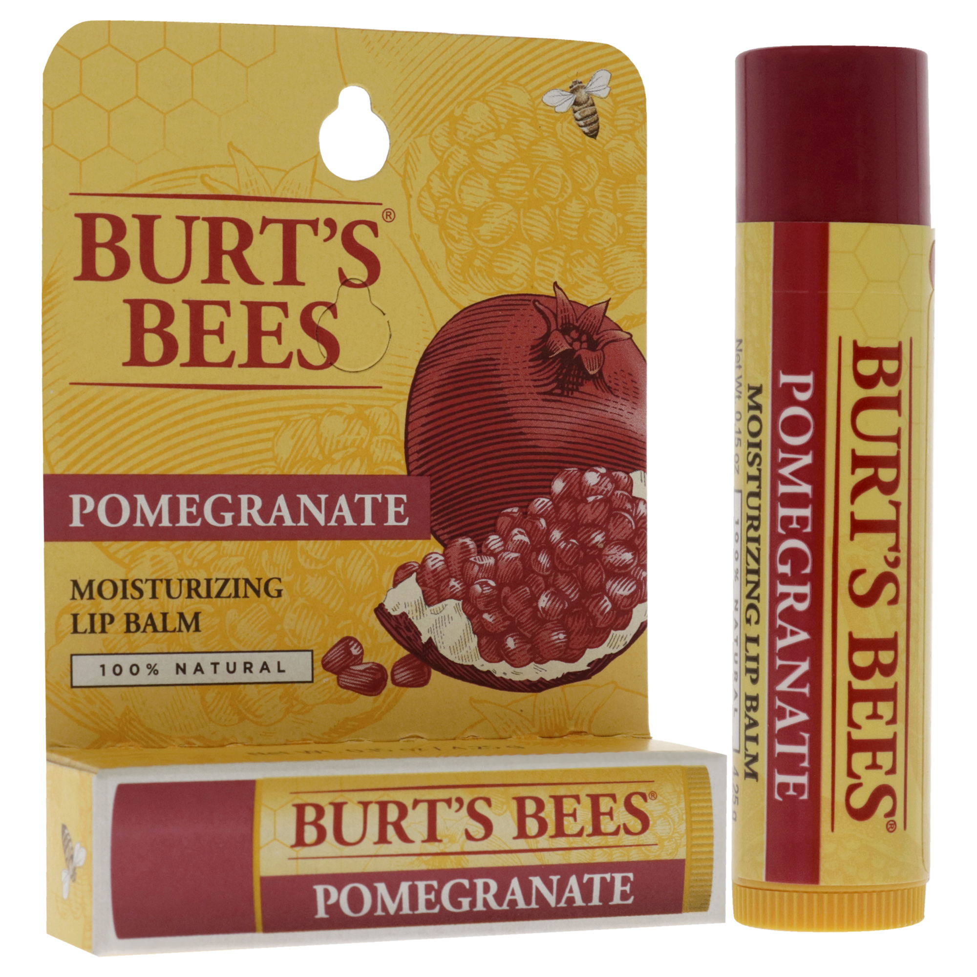Foto 3 pulgar | Bálsamo Labial Burts Bees Pomegranate Hidratante, 4,4 Ml - Venta Internacional.