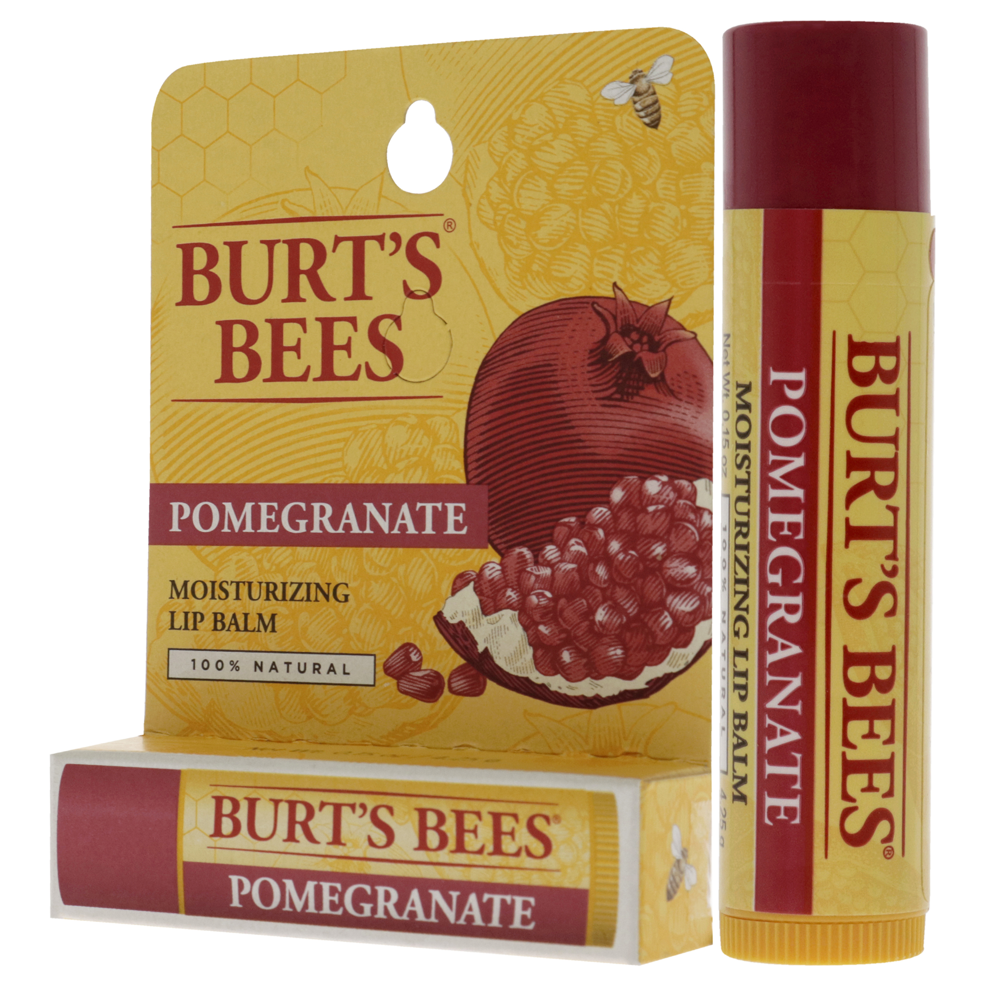 Foto 4 pulgar | Bálsamo Labial Burts Bees Pomegranate Hidratante, 4,4 Ml - Venta Internacional.