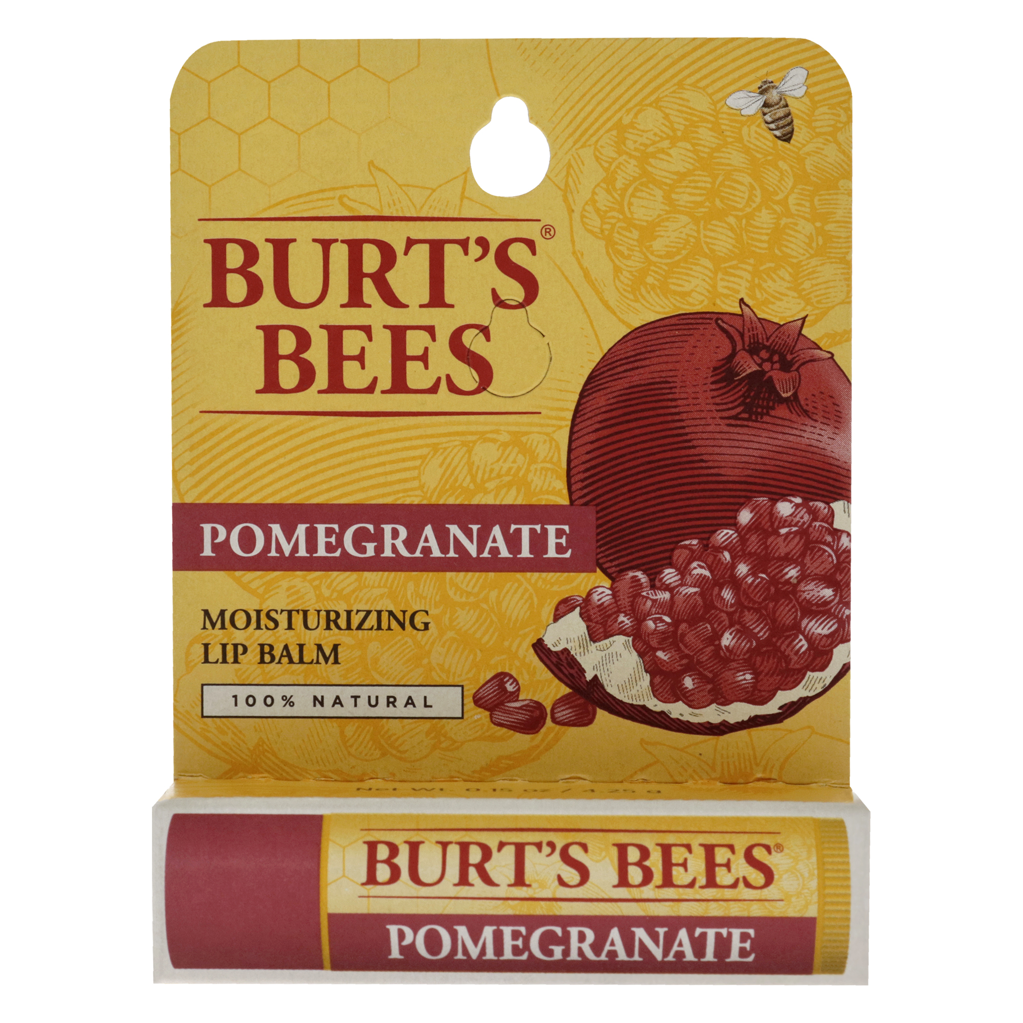 Foto 5 pulgar | Bálsamo Labial Burts Bees Pomegranate Hidratante, 4,4 Ml - Venta Internacional.