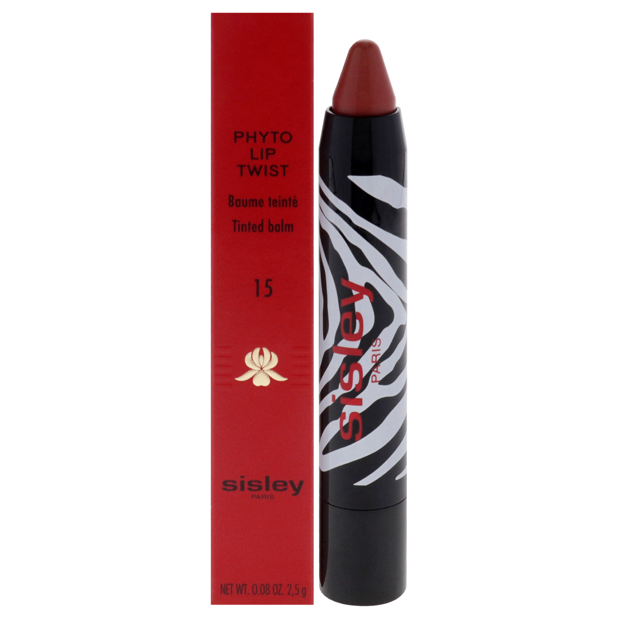 Foto 2 pulgar | Bálsamo Labial Sisley Phyto Lip Twist #15 Nut Tinted Brillant, 2,5 Ml - Venta Internacional.