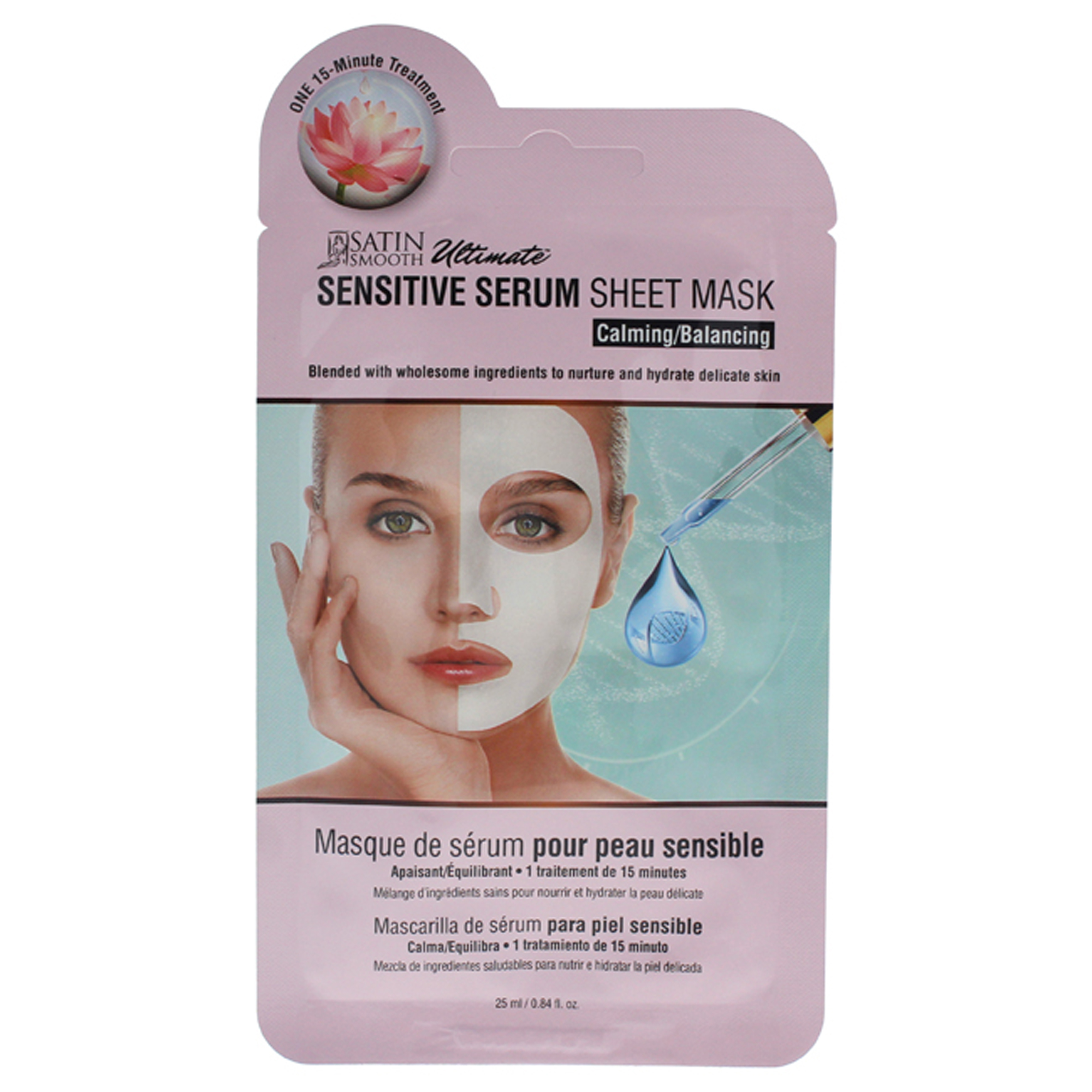 Foto 2 pulgar | Sérum Sheet Mask Satin Smooth Sensitive, 24 Ml - Venta Internacional.