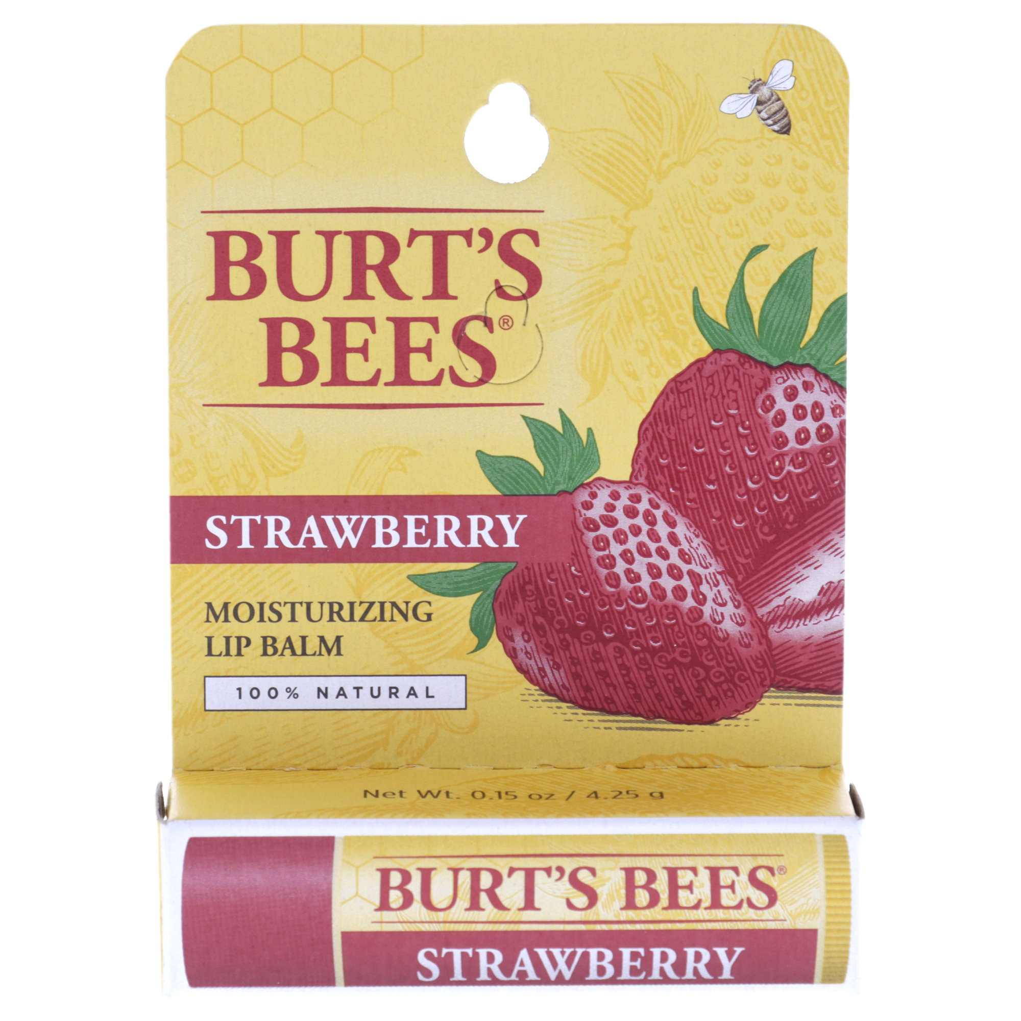 Foto 4 | Bálsamo Labial Burts Bees Fresa Hidratante, 4,4 Ml - Venta Internacional.