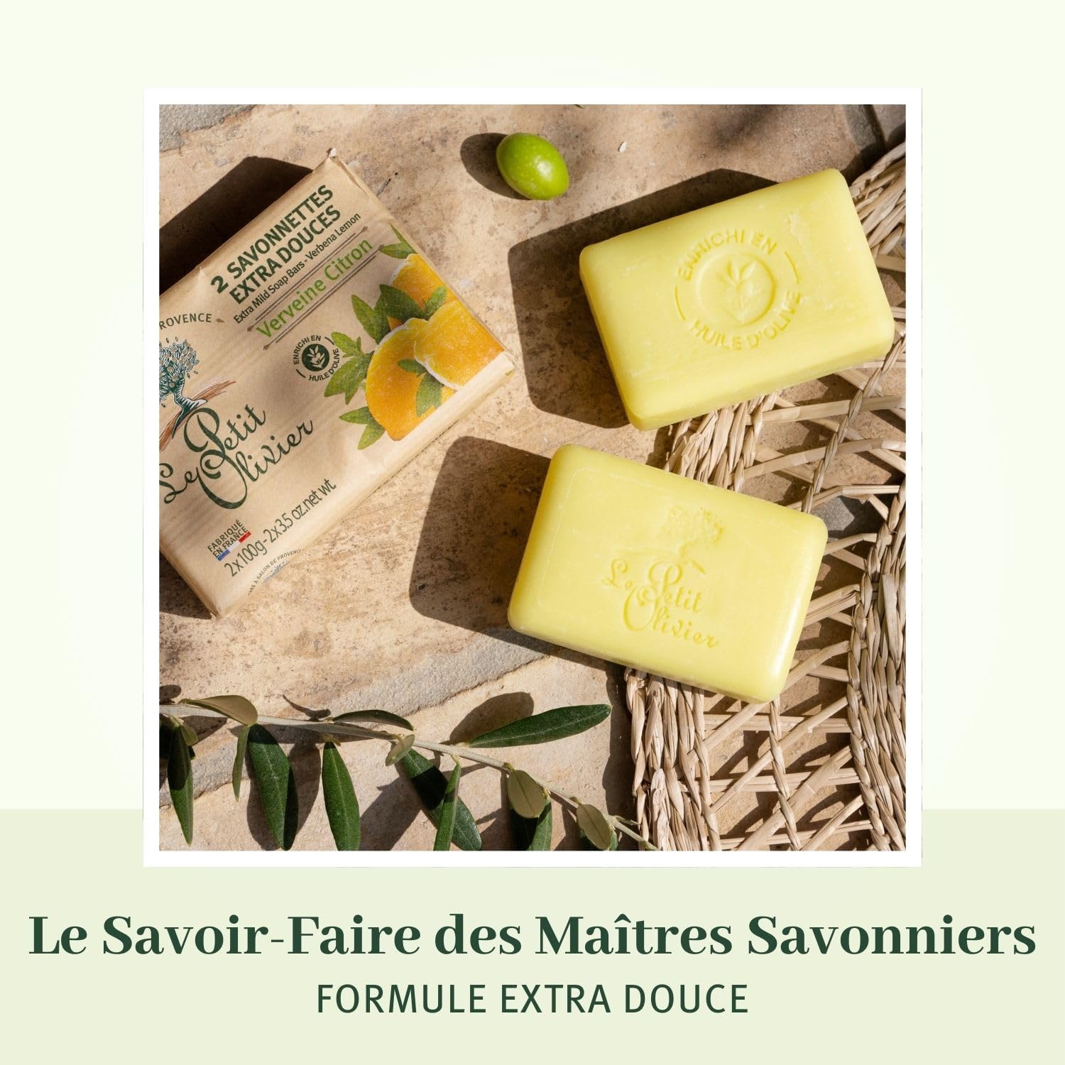 Foto 3 | Jabón Le Petit Olivier Extra Suave Verbena y Limón 2 Piezas - Venta Internacional