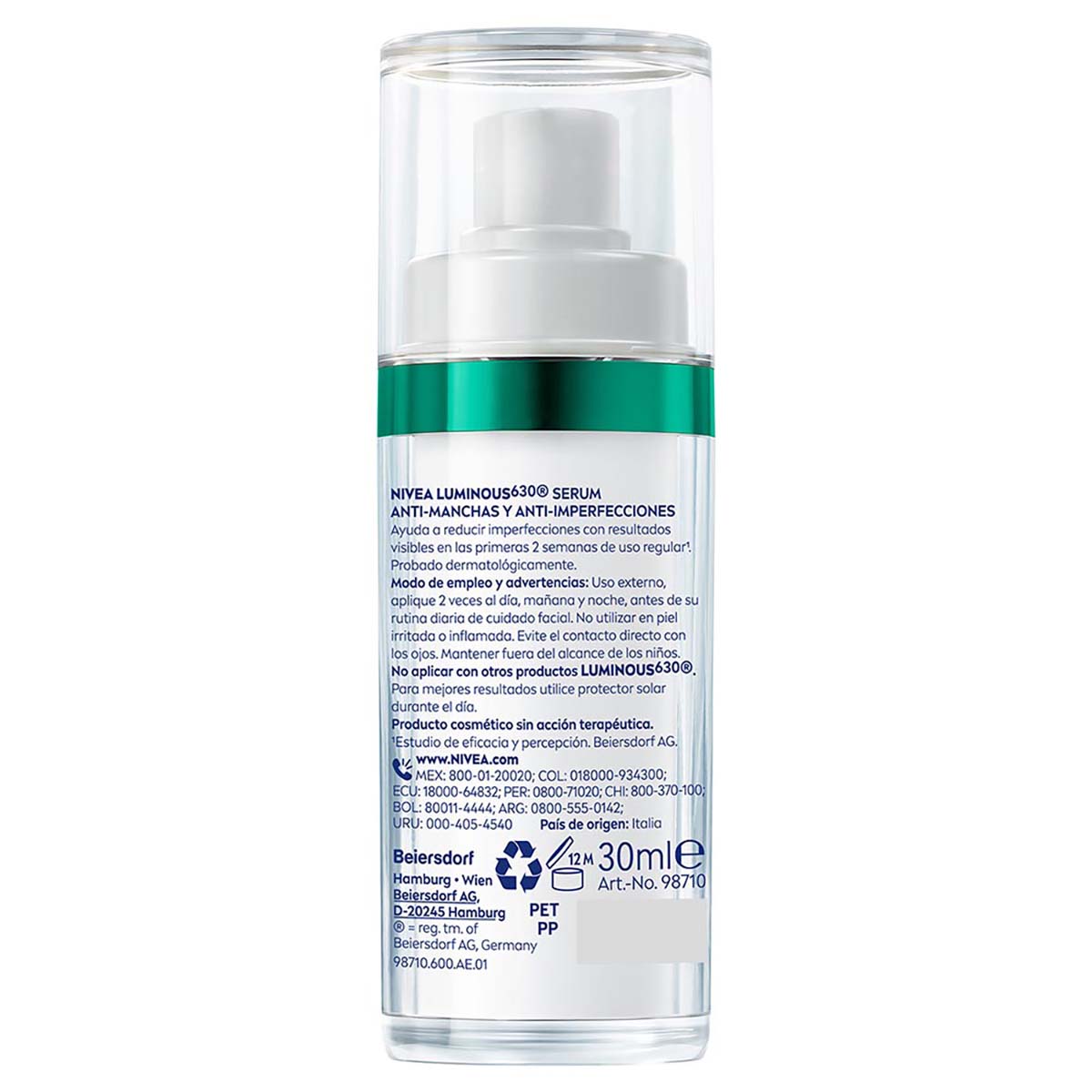 Foto 5 pulgar | 2 Pack Nivea Luminous Serum Anti Imperfecciones + Fluido Día