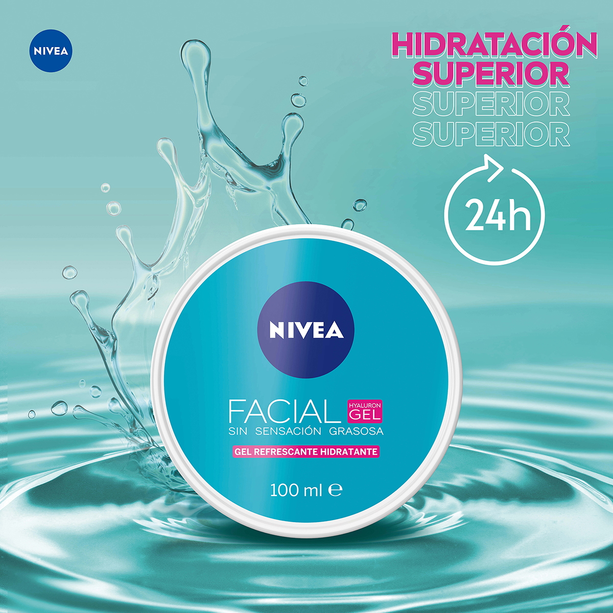 Foto 4 | Gel Facial Cuidado Facial Nivea Hyaluron Gel