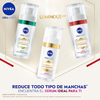 Foto 8 | 2 Pack Nivea Luminous Serum Antiedad + Luminous Fluido Día