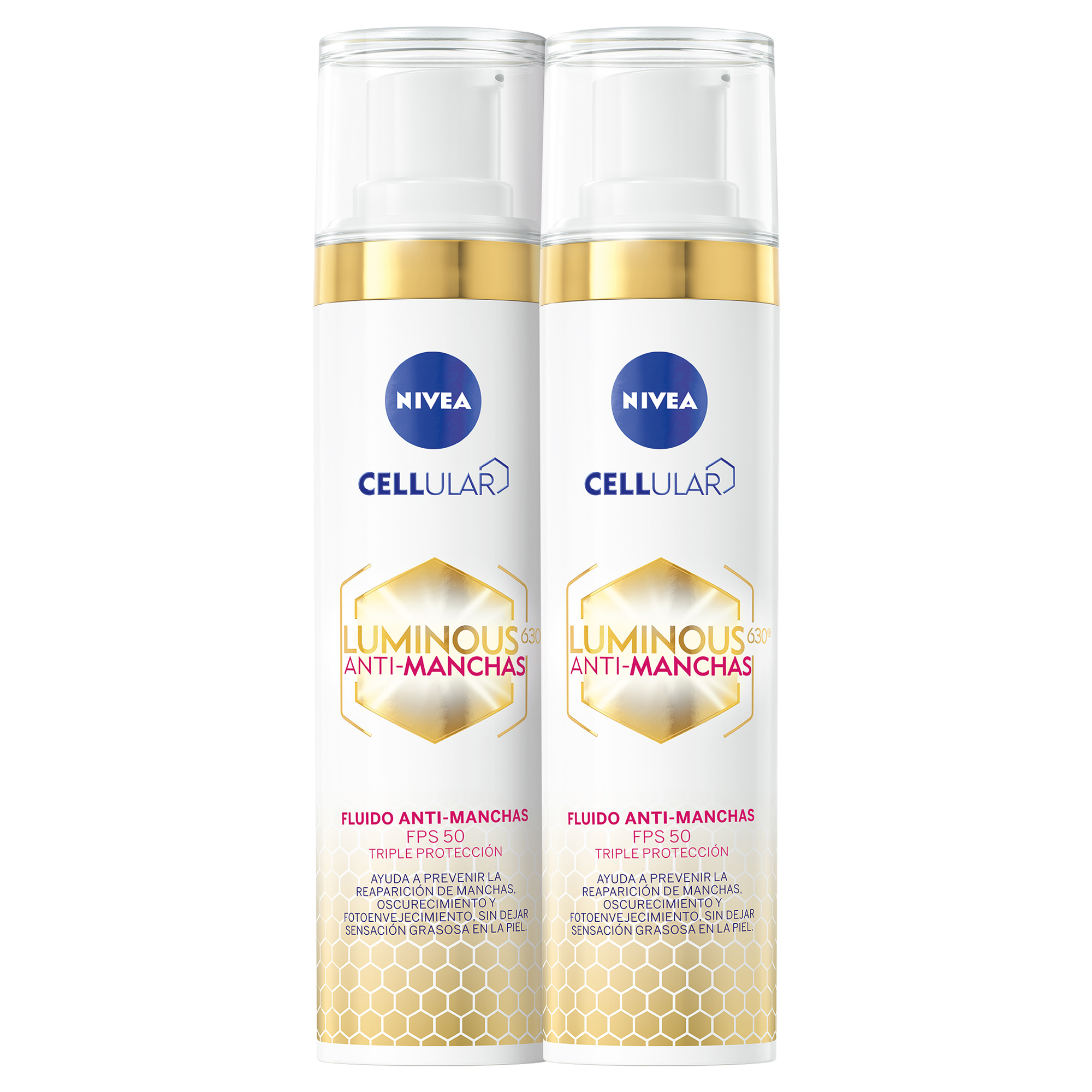 Foto 1 | Fluido Anti Manchas Nivea Fps 50 2 Piezas