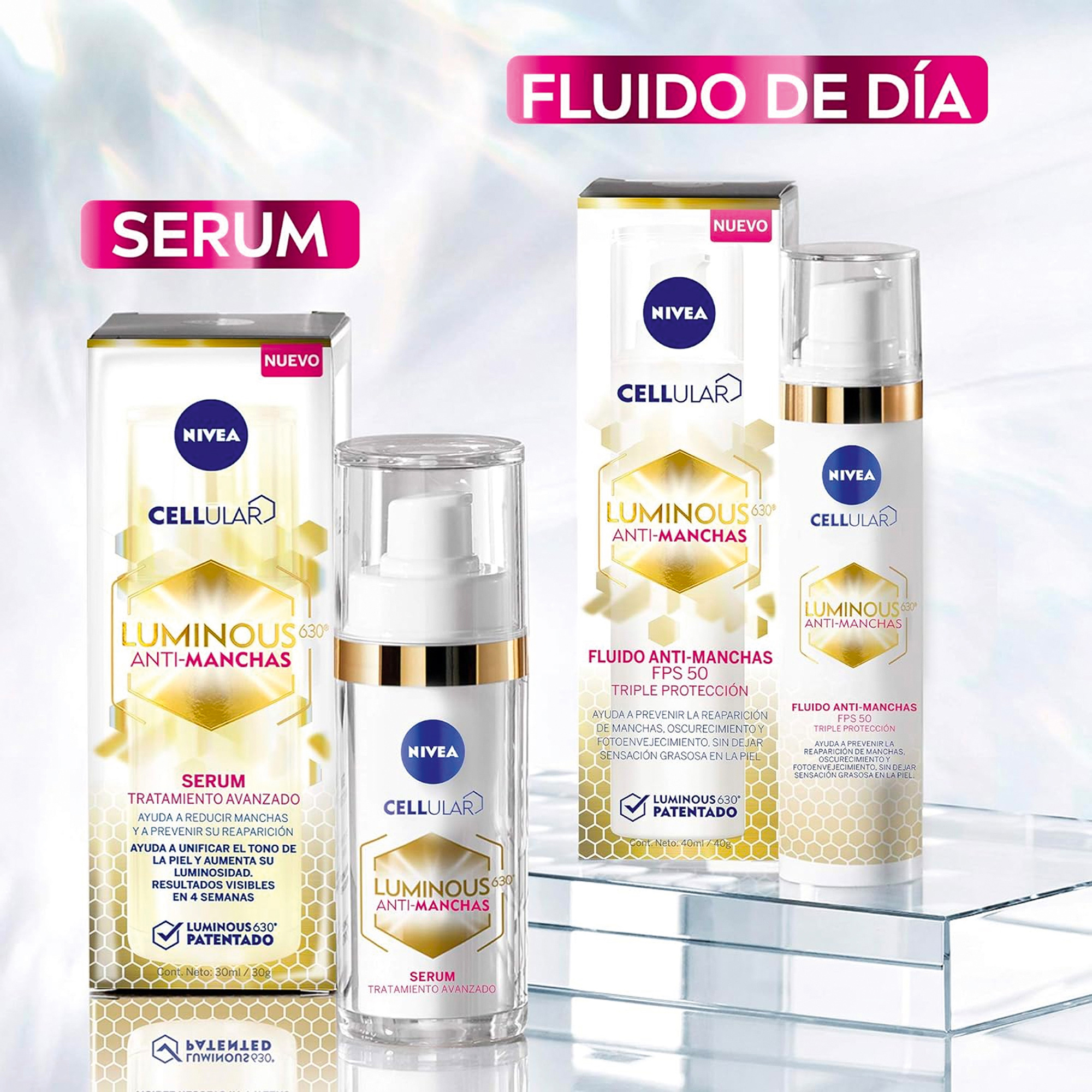 Foto 7 pulgar | Fluido Anti Manchas Nivea Fps 50 2 Piezas