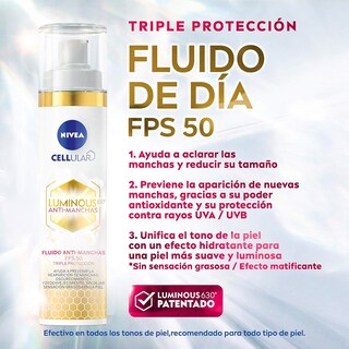 Foto 8 | Fluido Anti Manchas Nivea Fps 50 2 Piezas