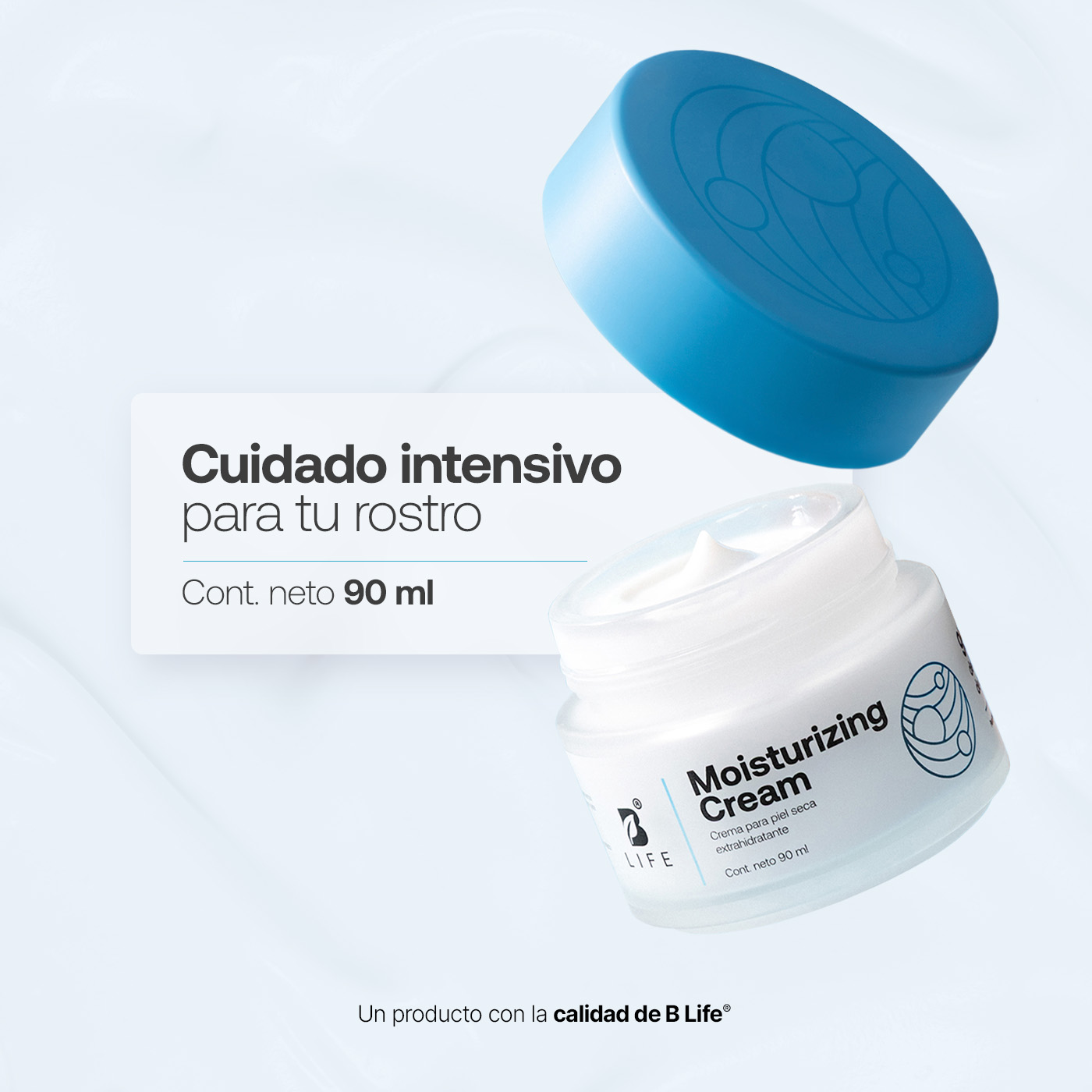 Foto 5 pulgar | Crema Hidratante con Ácido Hialurónico 90 ml Moisturizing Cream B Life
