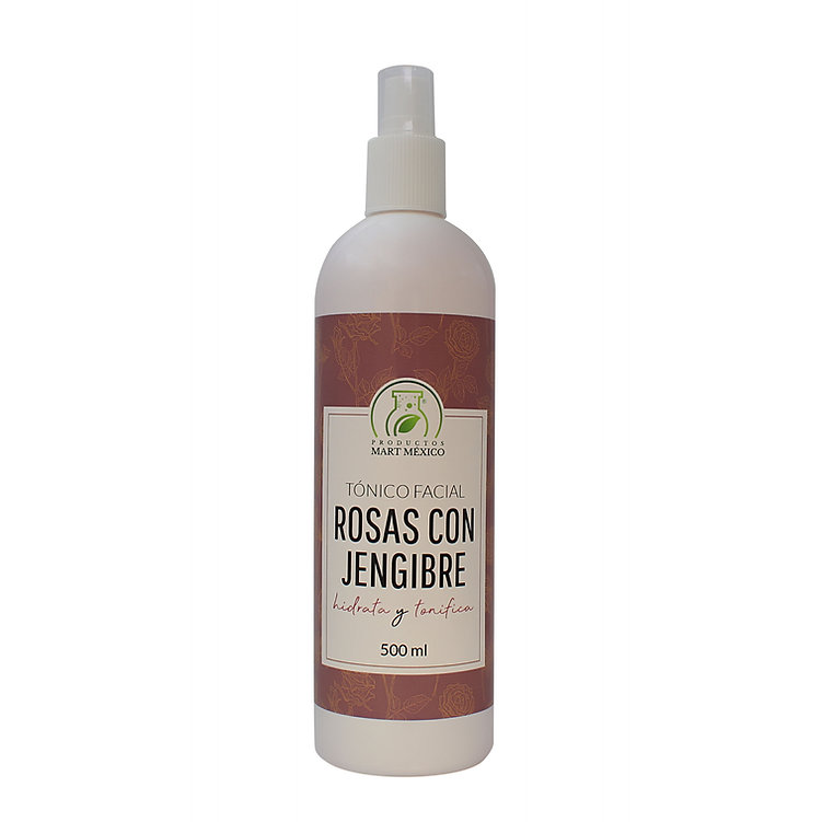 Tónico Facial De Rosas Con Jengibre Aclarante - Refresca 
Productos Mart México 500ml