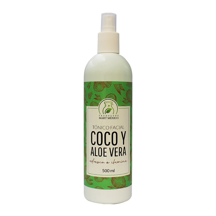 Tónico Facial De Coco & Aloe Vera Hidratacion
Productos Mart México 500ml