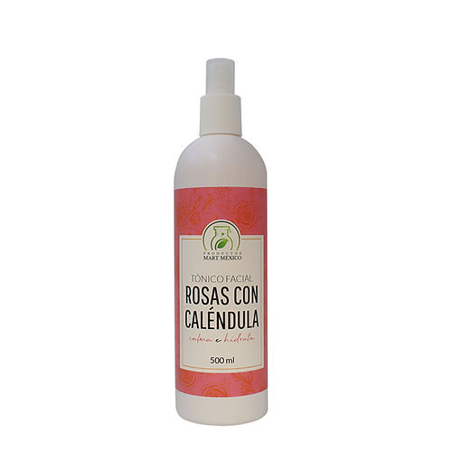 Tónico Facial De Rosas Con Caléndula Calma - Hidratacion
Productos Mart México 500ml