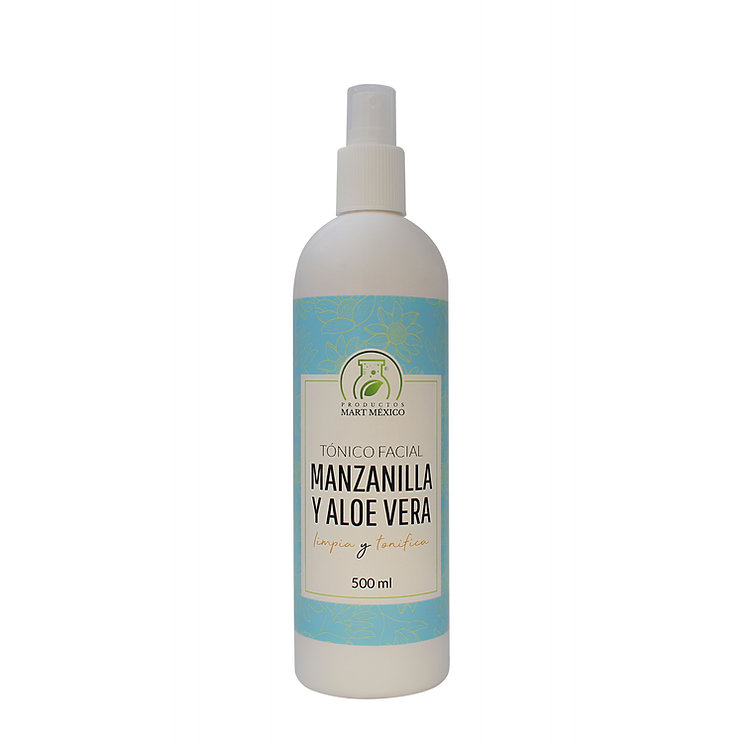 Foto 2 pulgar | Tónico Facial de Manzanilla & Aloe Vera Productos Mart México 500ml