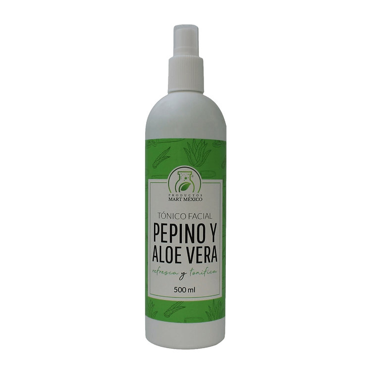 Tónico Facial  de pepino & Aloe Vera 500 ml