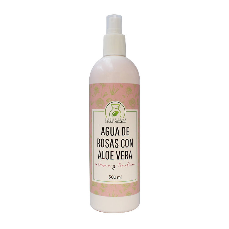 Agua De Rosas Con Aloe Vera  Tónico - Humecta
Productos Mart México 500ml