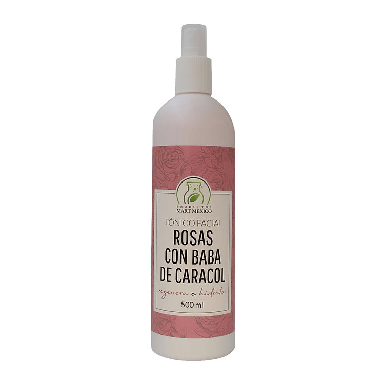 Tónico Facial De Rosas Con Baba De Caracol Aclara
Productos Mart México 500ml