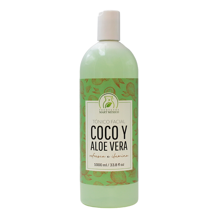 Tónico Facial De Coco & Aloe Vera Hidratacion
Productos Mart México 1 L