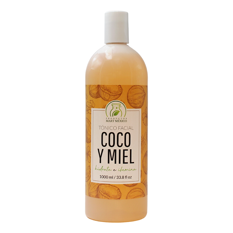 Tónico Facial De Coco &  Miel Orgánica Calmante - Ilumina
Productos Mart México 1 L