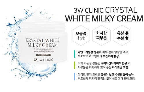 Foto 6 pulgar | Crema 3w Clinic Crystal White Milky 50g - Venta Internacional.