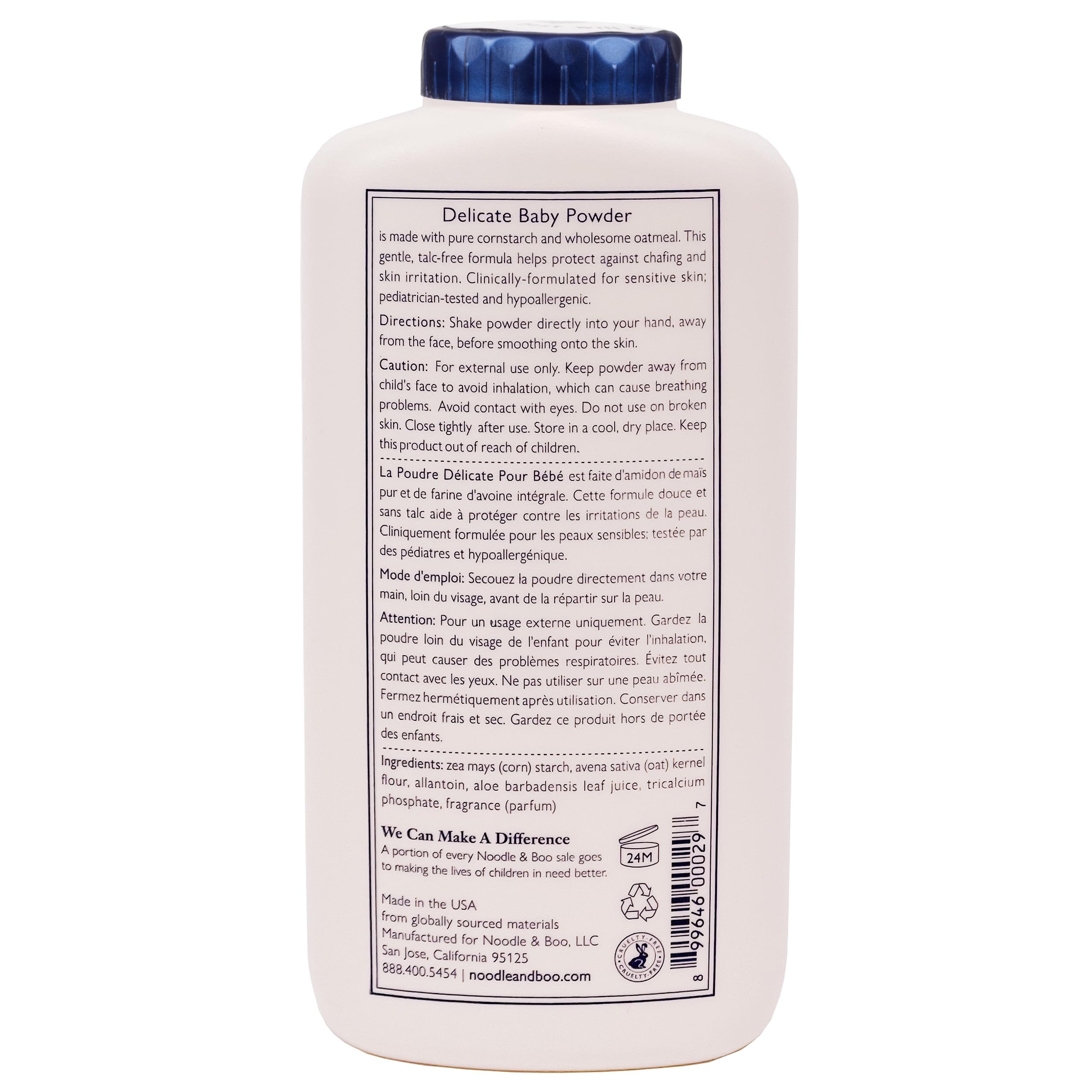 Foto 3 pulgar | Baby Powder Noodle & Boo Delicate Natural, Sin Talco, 250 Ml - Venta Internacional.