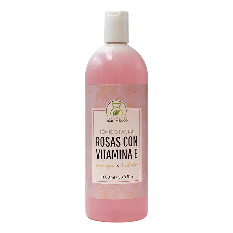 Foto 2 pulgar | Tónico Facial Productos Mart México De Rosas Con Vitamina E Hidrata - Calmante 1 L