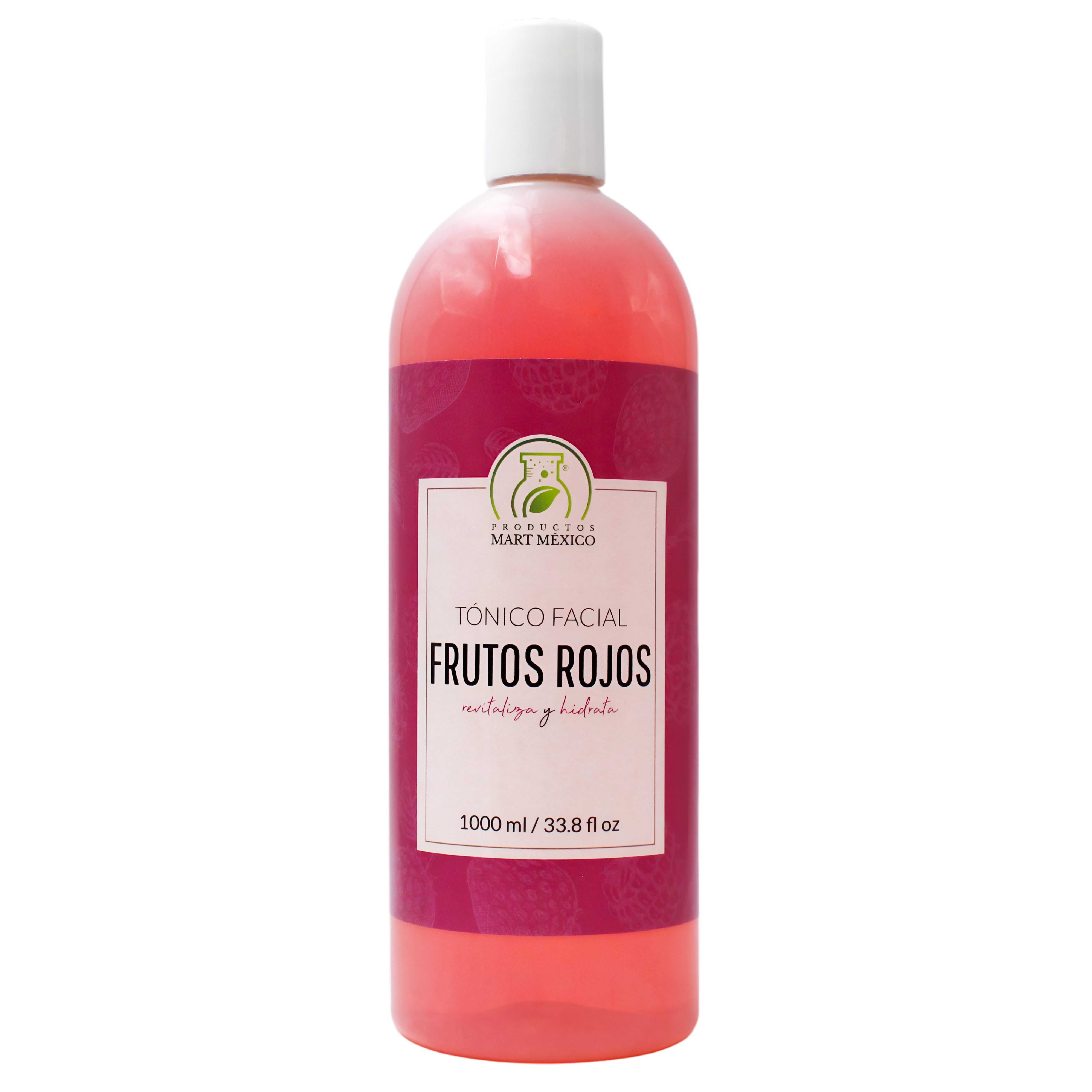 Tónico de Frutos Rojos Facial Hidratante Suavizante Productos Mart México 1 l