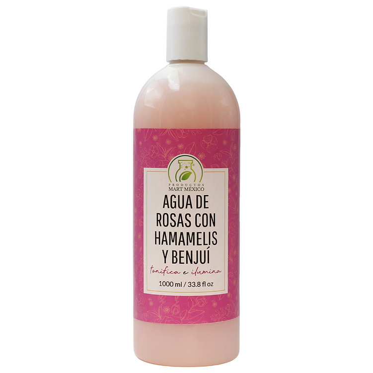 Agua De Rosas Con Hamamelis & Benjuí Refresca - Suaviza
Productos Mart México 1 L