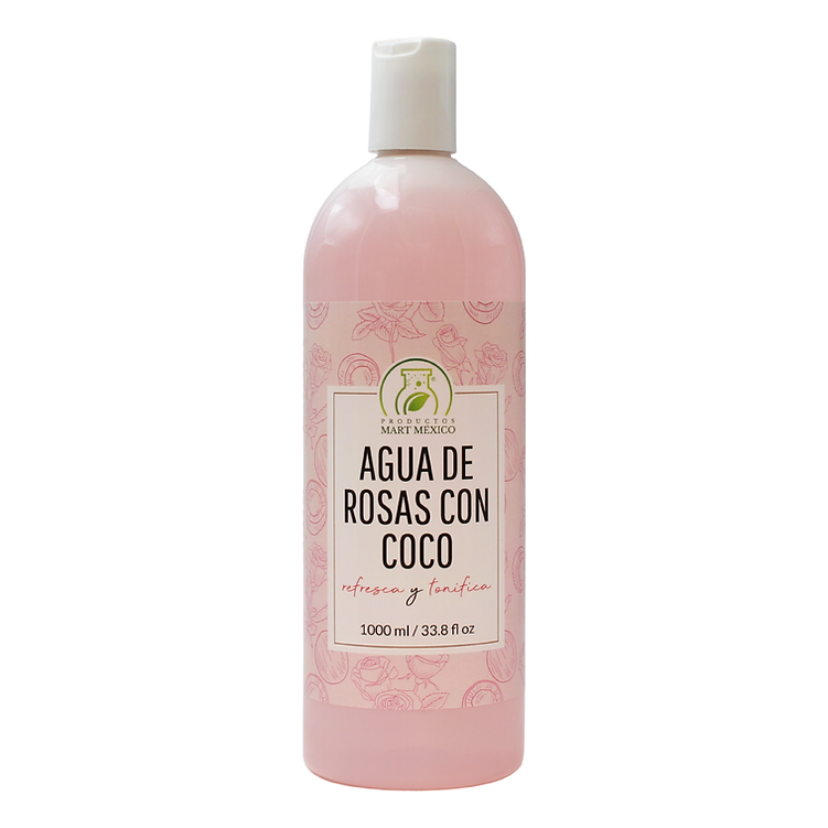 Agua De Rosas Con Coco Antiinflamatorio - Antioxidante
Productos Mart México 1 L