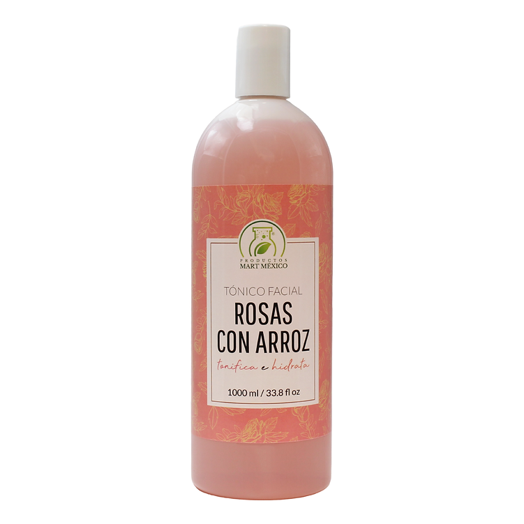 Tónico Facial Productos Mart México de Rosas con Arroz de 1 L