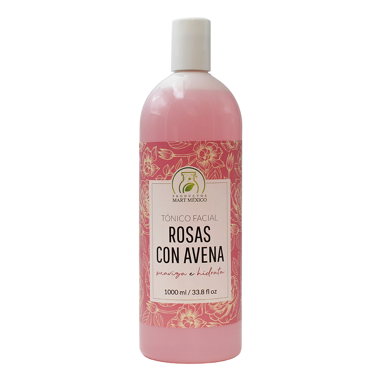 Tónico Facial De Rosas Con Avena Limpieza - Antioxidante
Productos Mart México 1 L