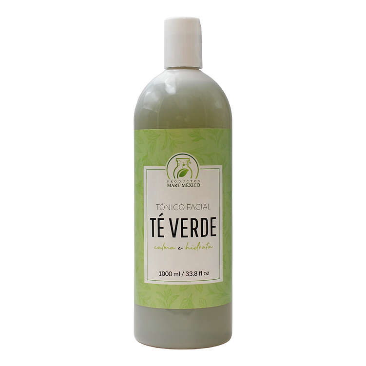 Tónico Facial Productos Mart México Té Verde  Cierra Poros - Calmante 1 L