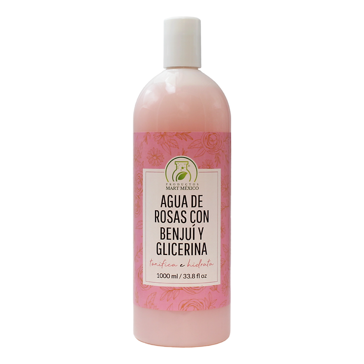 Agua De Rosas Con Benjuí & Glicerina Facial Antioxidante
Productos Mart México 1 L