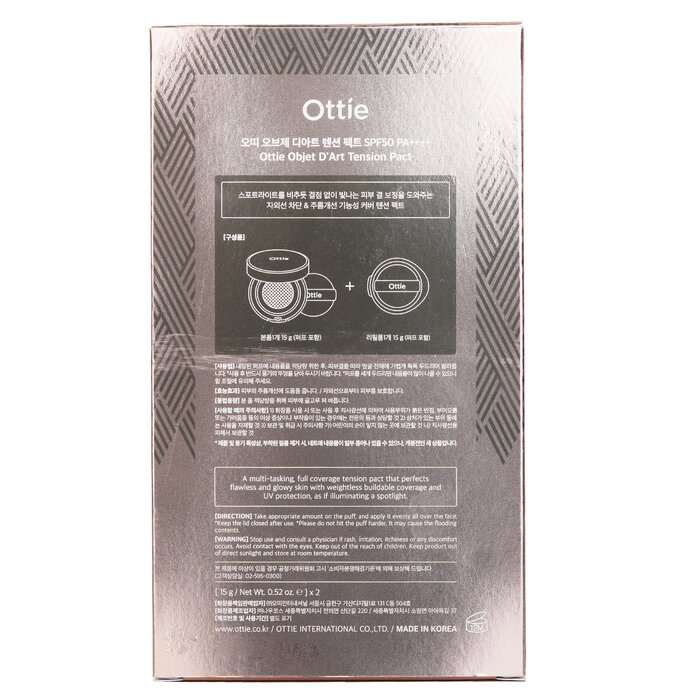 Foto 3 pulgar | Base Hidratante Ottie Objet D'art Tension Pact Spf50 - Venta Internacional.