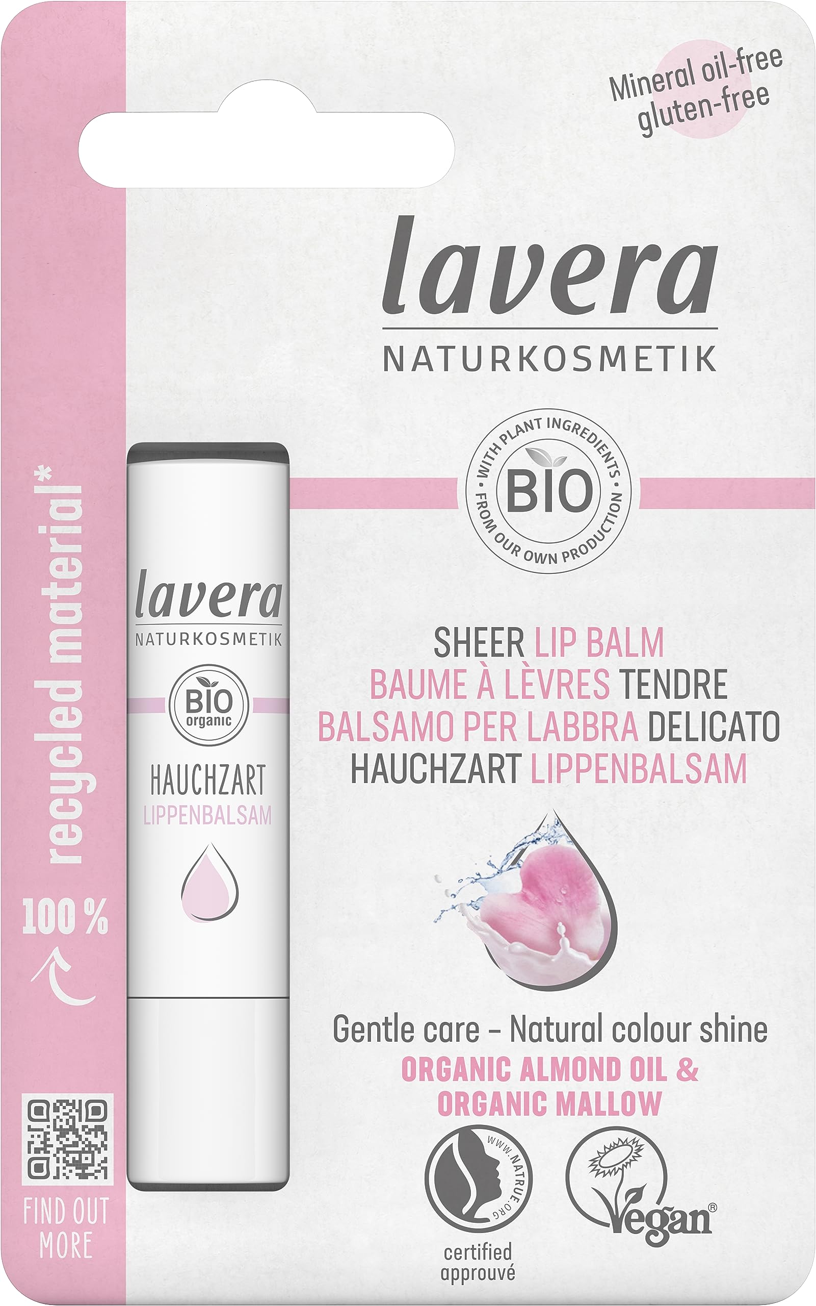 Bálsamo Labial Lavera Organic Sheer 5 Ml - Venta Internacional.