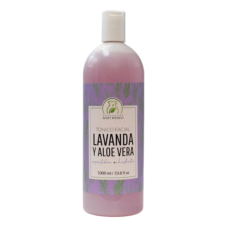 Tónico Facial de Lavanda & Aloe Vera Calma Refresca Productos Mart México 1 l