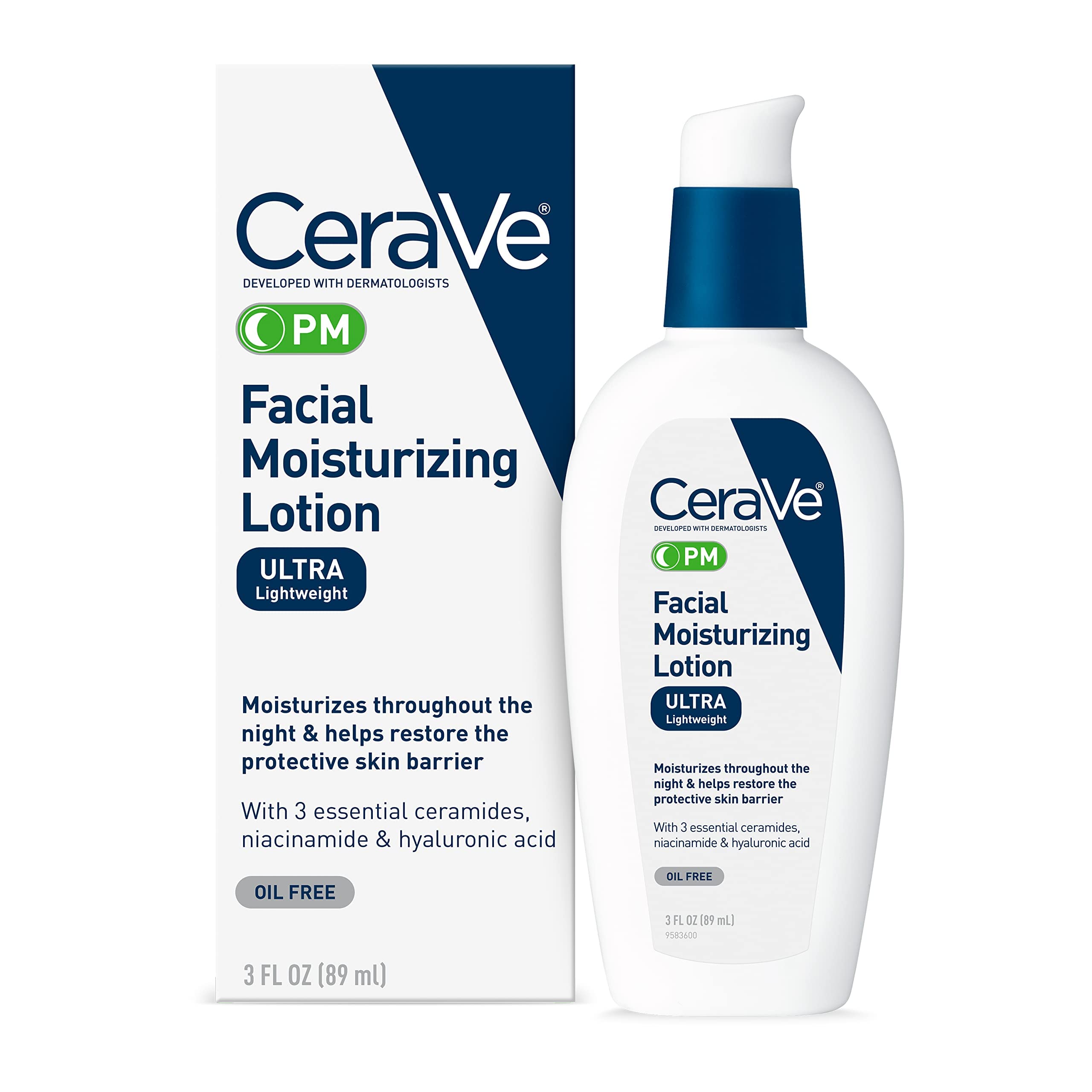Foto 2 pulgar | Loción Hidratante Cerave Pm Night Cream 90 Ml Con Ácido Hialurónico - Venta Internacional.
