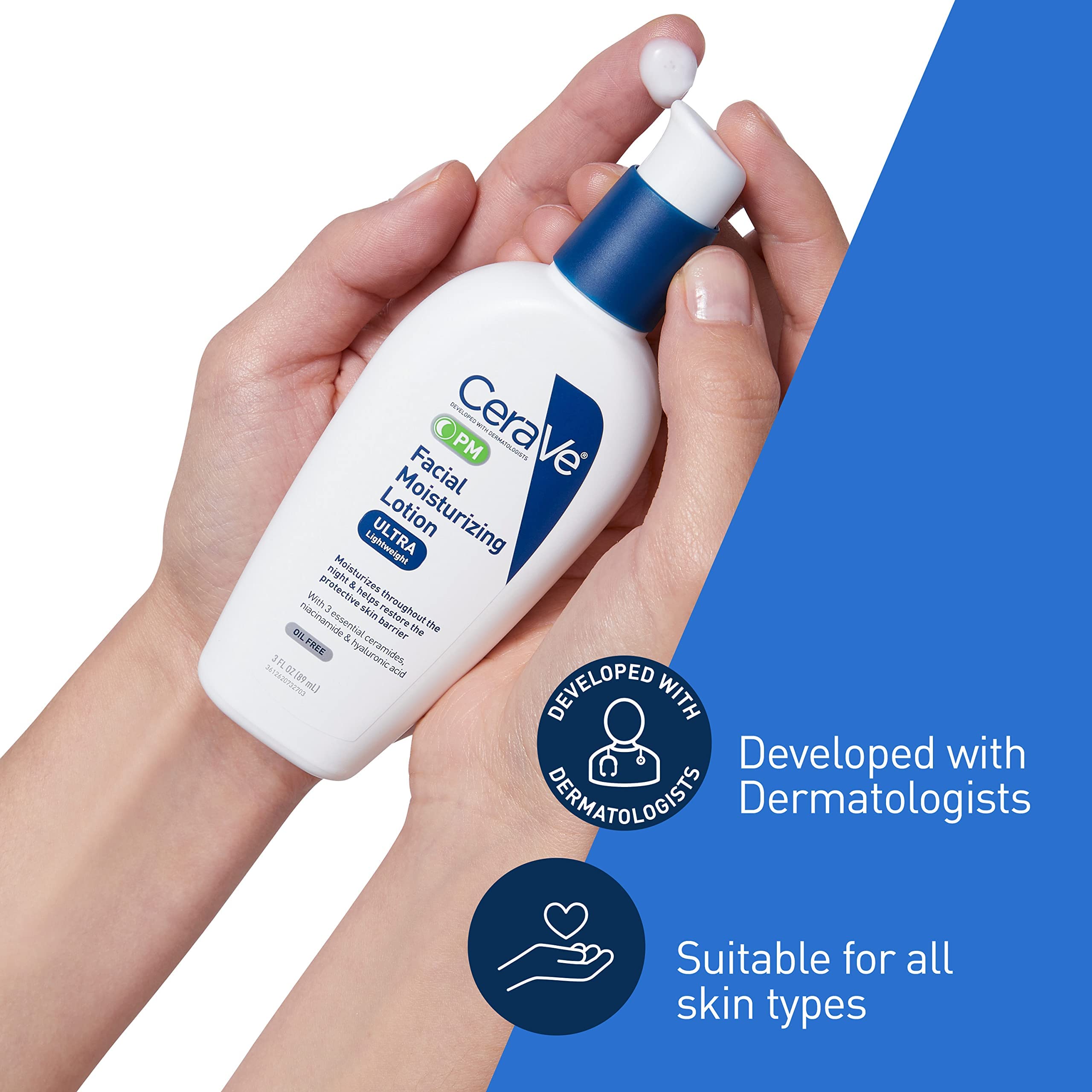 Foto 5 pulgar | Loción Hidratante Cerave Pm Night Cream 90 Ml Con Ácido Hialurónico - Venta Internacional.